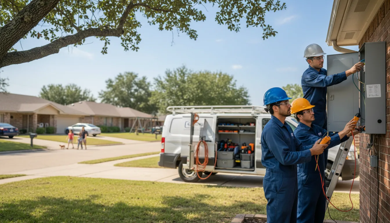 Certified electrician providing emergency electrical services in Disney, OK